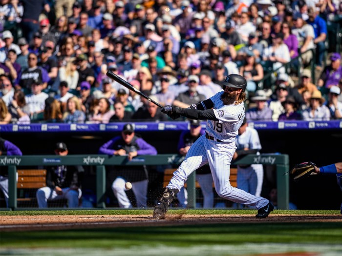 Rockies Ezequiel Tovar Off-Tee Work