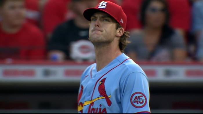 Jake Woodford fans Joey Votto Jake woodford heads into free agency