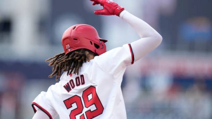 James Wood hits go-ahead homer, Nationals sweep Reds Nationals james wood five hits homer in win