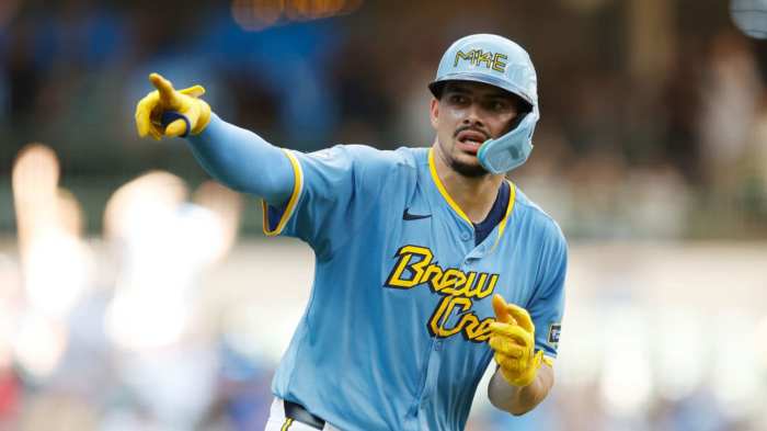 Giants willy adames gets aboard four times thursday