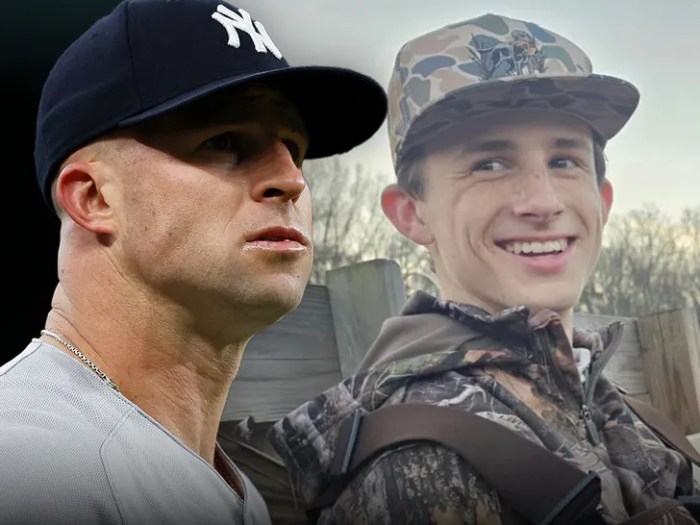 Suspected cause of death for former Yankees player’s son ruled out ... Former yankee brett gardner announces death 14 year old son miller