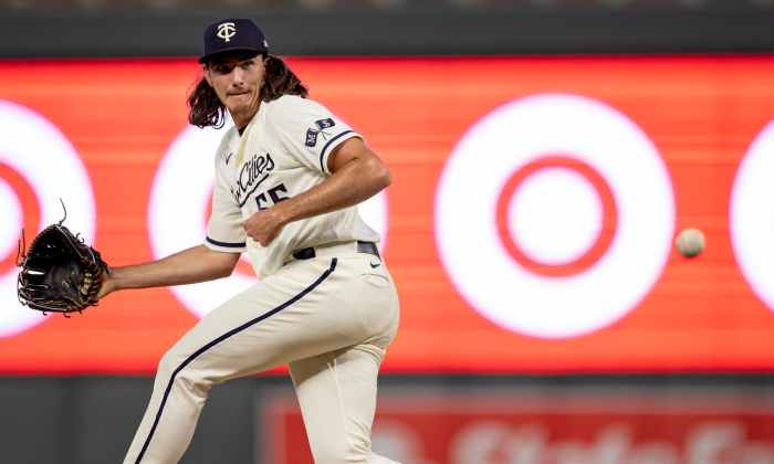 Lakeland FL USA; Minnesota Twins pitcher Kody Funderburk (55) delivers ... Twins kody funderburk back in big league bullpen