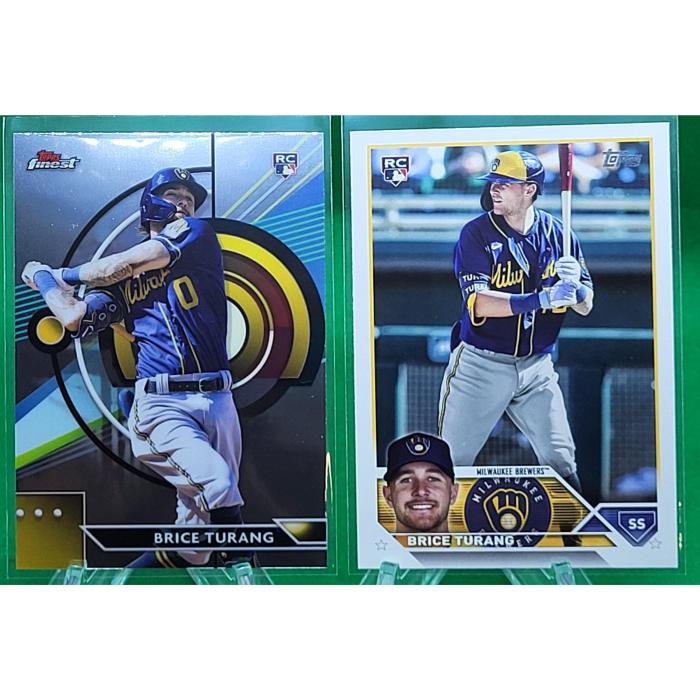 2023 Brice Turang RC Lot Brewers Brewers brice turang rare day off thursday
