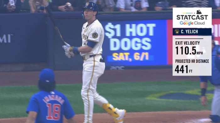 Brewers christian yelich homers in nightcap