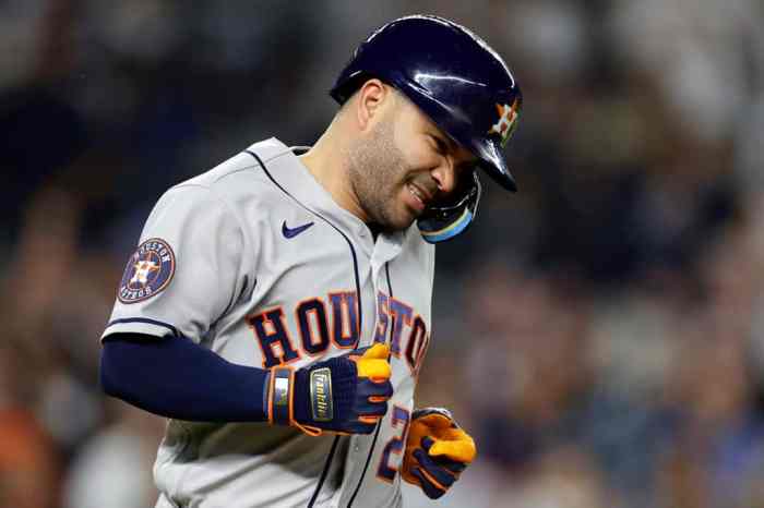 Astros jose altuve knocks in two