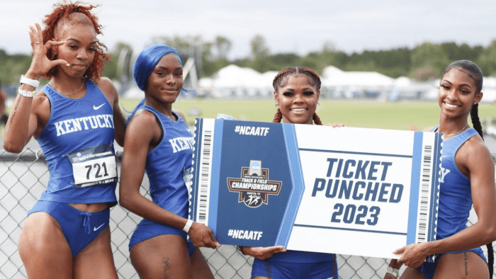 Masai russell sets us record josh kerr among winners grand slam track miami day 1