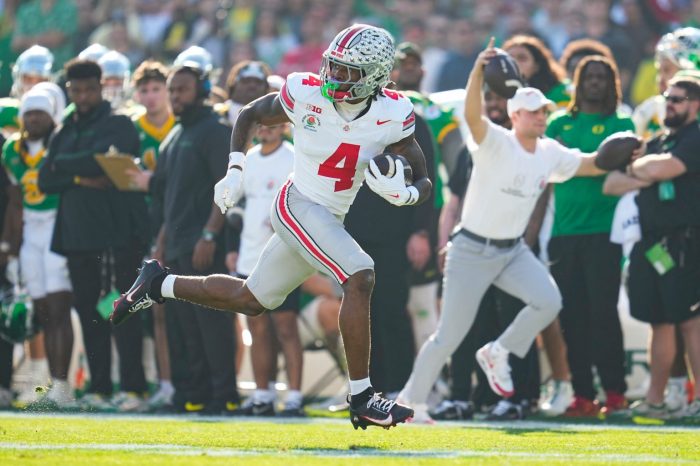 2024 Florida WR Jeremiah Smith Commits To Ohio State - Sports ... Jeremiah smith caleb downs and college football 26 player ratings every position