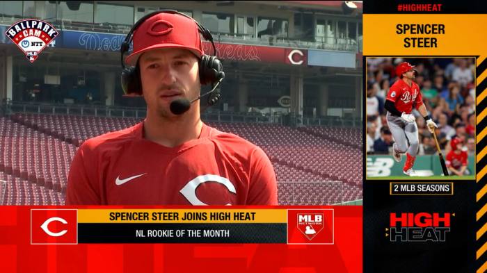 Reds spencer steer cleared to start wednesday