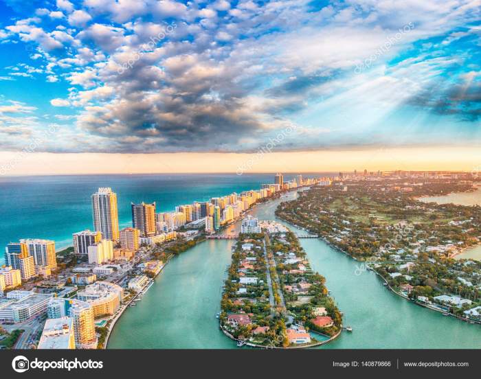 Vista aérea de Miami Beach al atardecer — Foto de stock #140879866 ... Marlins kyle stowers power surge continues wednesday