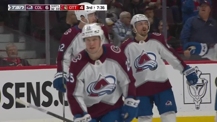 Avalanches Brent Burns Links Up With Colorado