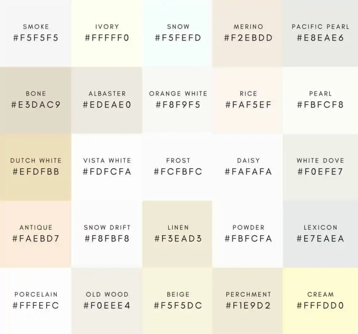 86 Shades of White Color with Names, Hex, RGB, and CMYK White soxs jared shuster begins rehab assignment