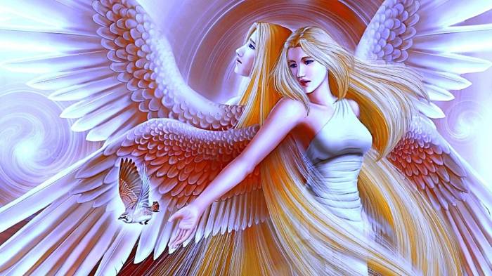 Download Two Beautiful Angels Wallpaper | Wallpapers.com Angels jose soriano rebounds with seven shutout innings