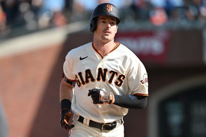 mike yastrzemski | Mlb giants, Giants baseball, Mlb san francisco giants Giants mike yastrzemski three hits in win