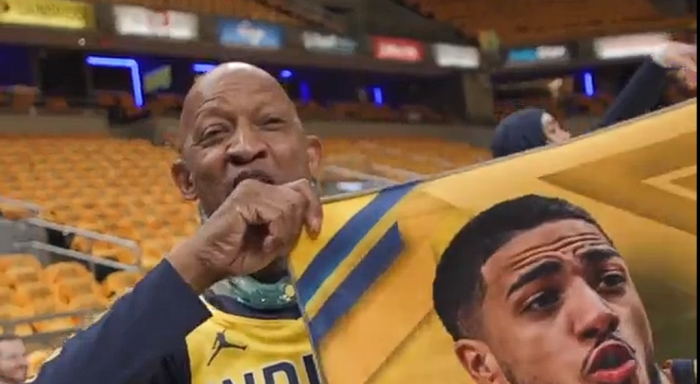 Tyrese Haliburton’s Dad Caught Celebrating Wildly At Bar Tyrese haliburton reportedly not fined celebration pacers game 2 win vs cavs