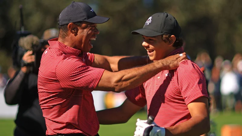 Charlie Woods Earns Prestigious AJGA First-Team All-America Selection, Echoing Father Tiger’s Junior Legacy