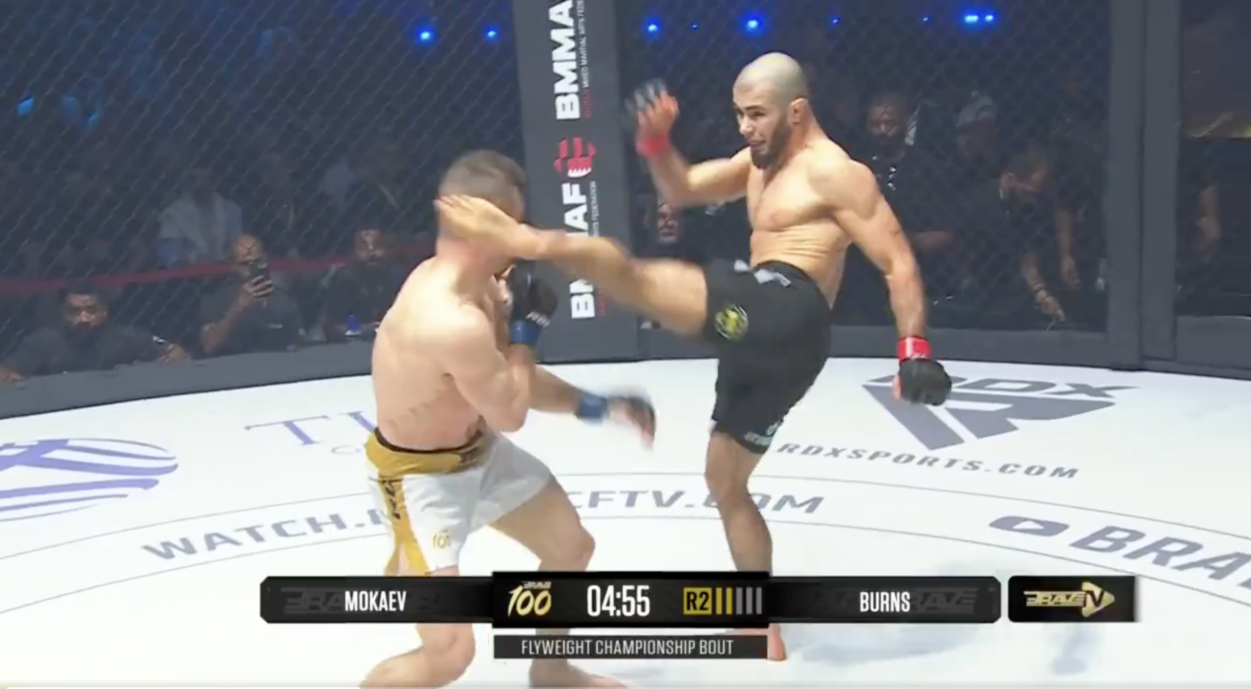 Mokaev Claims Brave CF Flyweight Championship with Second-Round Head Kick Knockout at Landmark Event