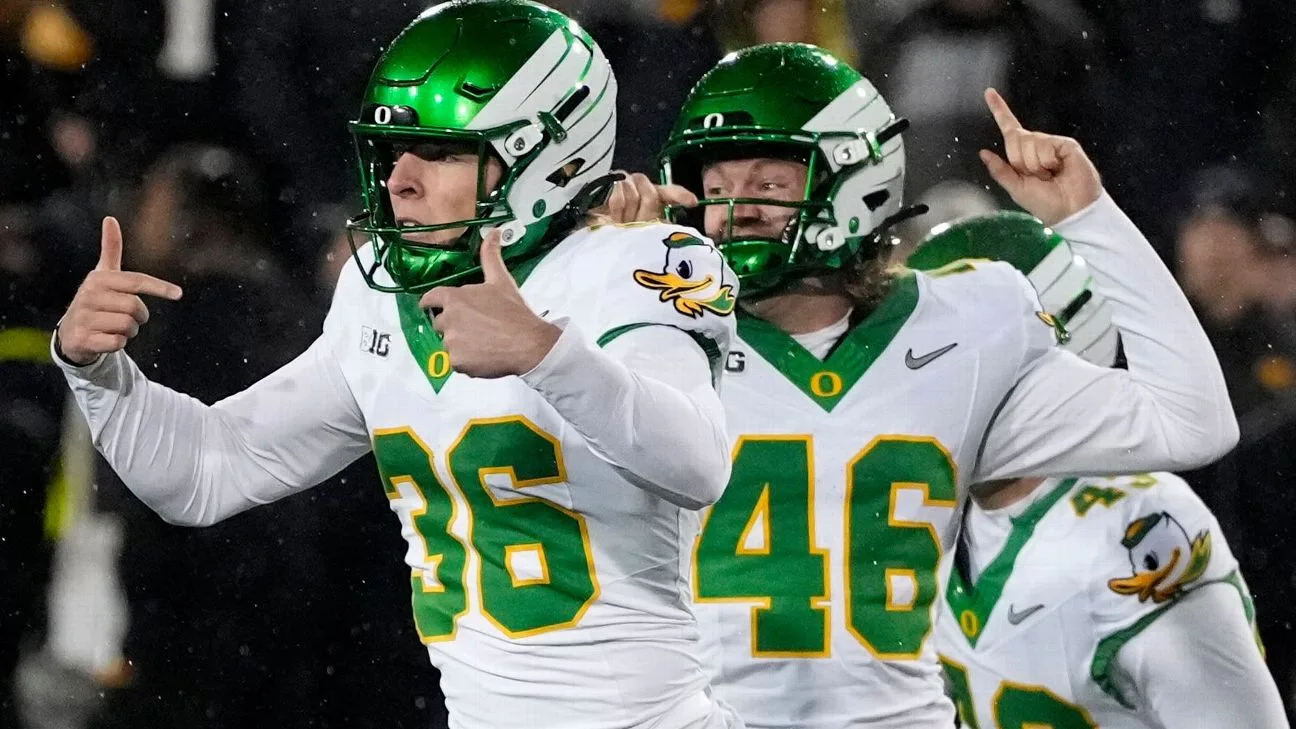Oregon Forges Gritty Road Identity, Bolstering Playoff Aspirations with Iowa Victory