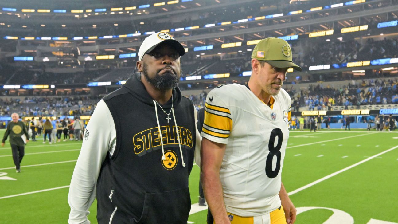 Pittsburgh Steelers Coach Mike Tomlin Dismisses ‘Long-Term Concerns’ Over Aaron Rodgers’ Performance Amidst Recent Struggles