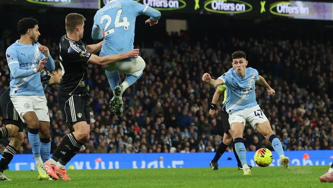 Guardiola Remains Cautious Despite Manchester City’s Narrow Victory Over Leeds United