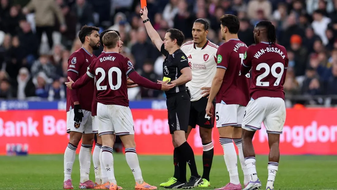 Paqueta Sees Red, Apologizes After Costly Dismissal in West Ham’s Loss to Liverpool.