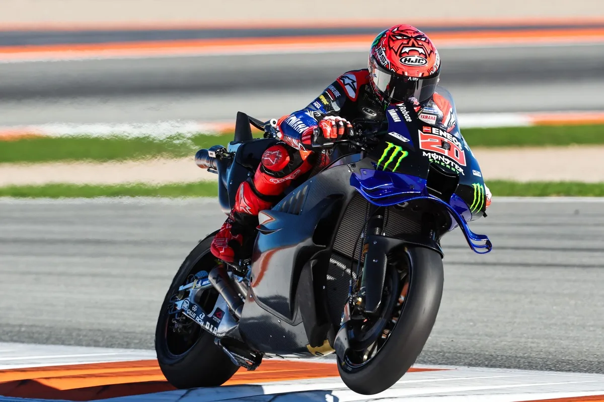 Quartararo Pinpoints Deficiencies in Yamaha’s V4 MotoGP Prototype After Valencia Test