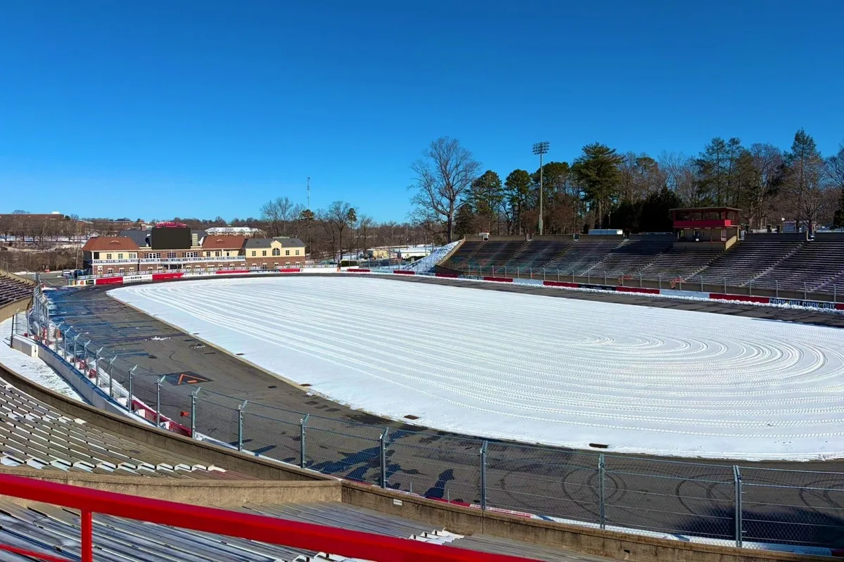Bowman Gray Stadium Faces Winter’s Fury as NASCAR’s Clash Hangs in the Balance Amidst Historic Snowfall