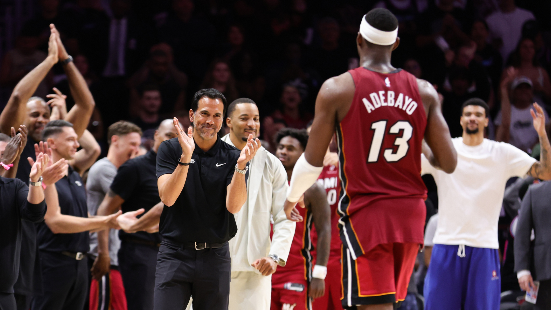 Miami Heat Head Coach Erik Spoelstra Defends Bam Adebayo’s Controversial 83-Point Performance, Declaring ‘I Apologize to No One’