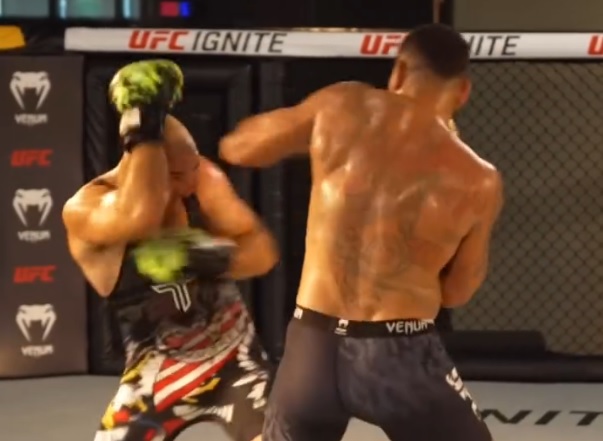 UFC Titans Alex Pereira and Sean Strickland Engage in Heated Sparring Session Ahead of Crucial Title Bouts.