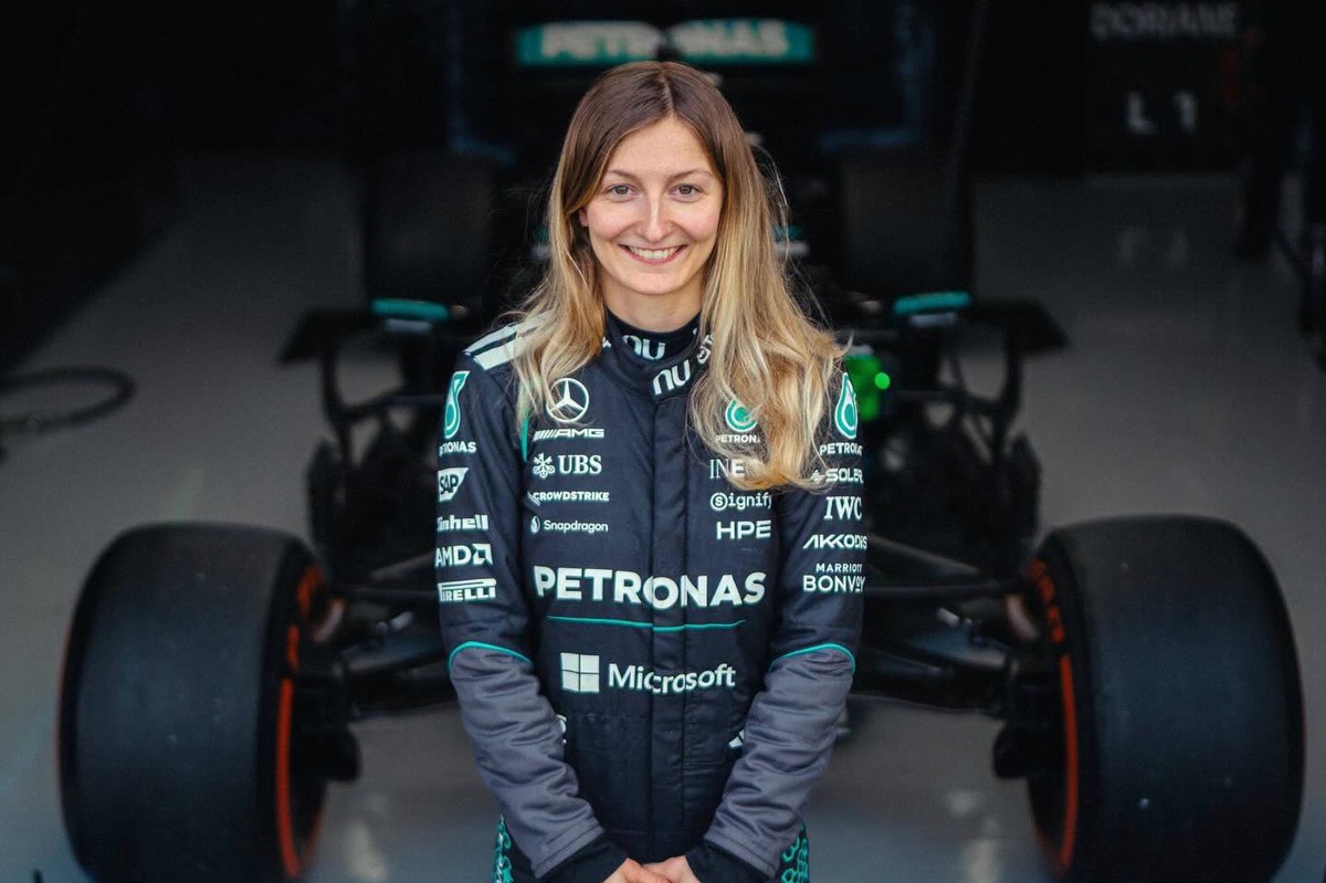 A New Horizon: Doriane Pin Completes First F1 Test with Mercedes at Silverstone