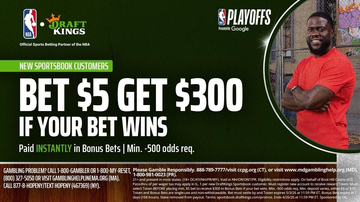 DraftKings Offers $300 Bonus Bets Ahead of Key NBA and MLB Tuesday Matchups.