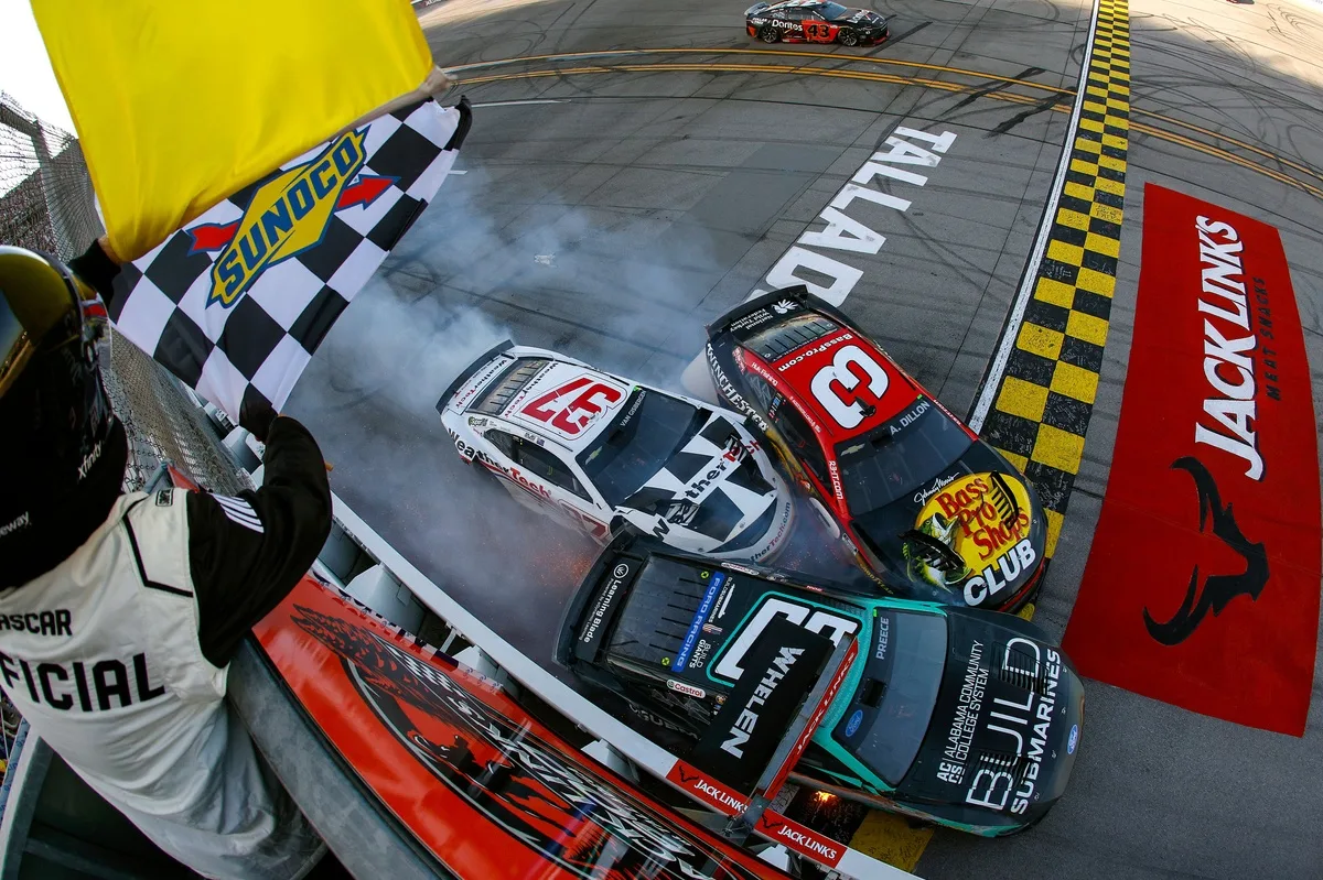 Hocevar Victorious in Wild Talladega Thriller, RFK Racing Falls Just Short