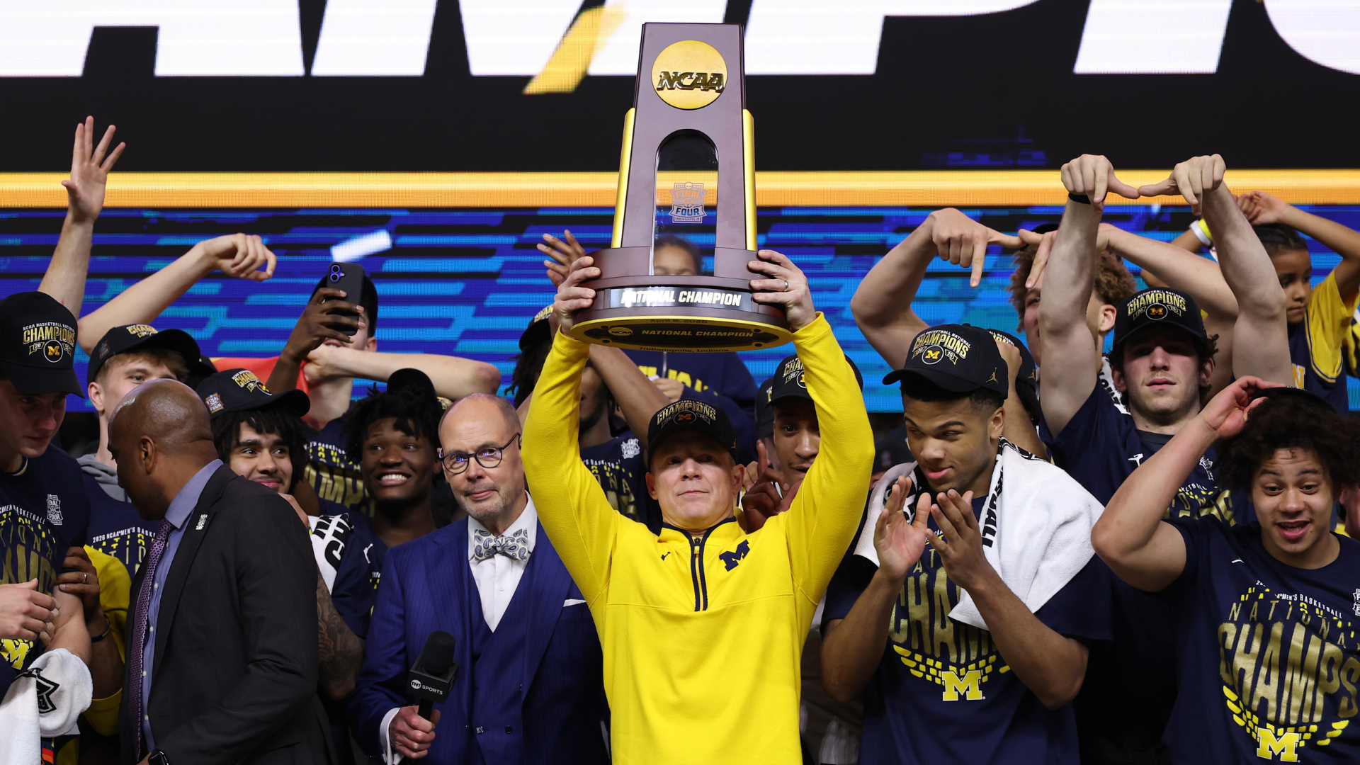 Michigan beats UConn for men’s NCAA title; who wins the Masters; UNC hires Michael Malone