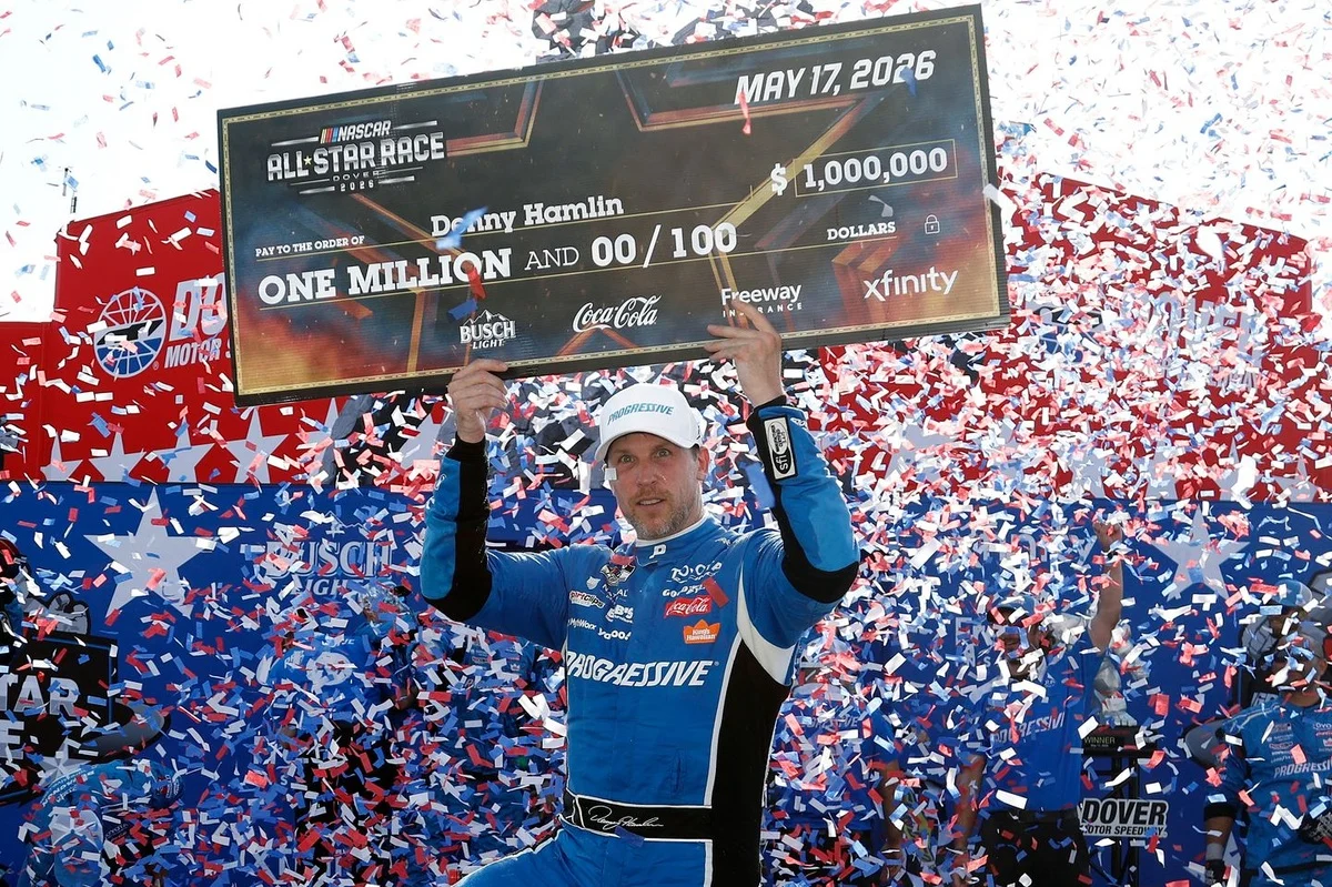 Denny Hamlin Secures Million-Dollar Victory in All-Star Race, Yet Expresses Frustration Over Unofficial Status