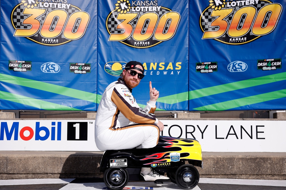 Reddick Captures Kansas Pole in Thrilling Toyota 1-2-3 Finish