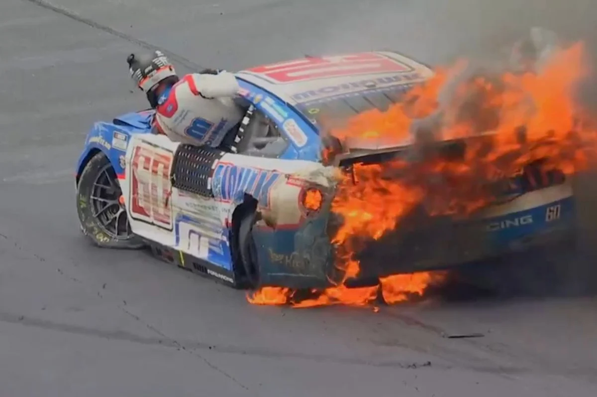 Ryan Preece’s All-Star Race Debut Ends in Fiery Turn 1 Wreck