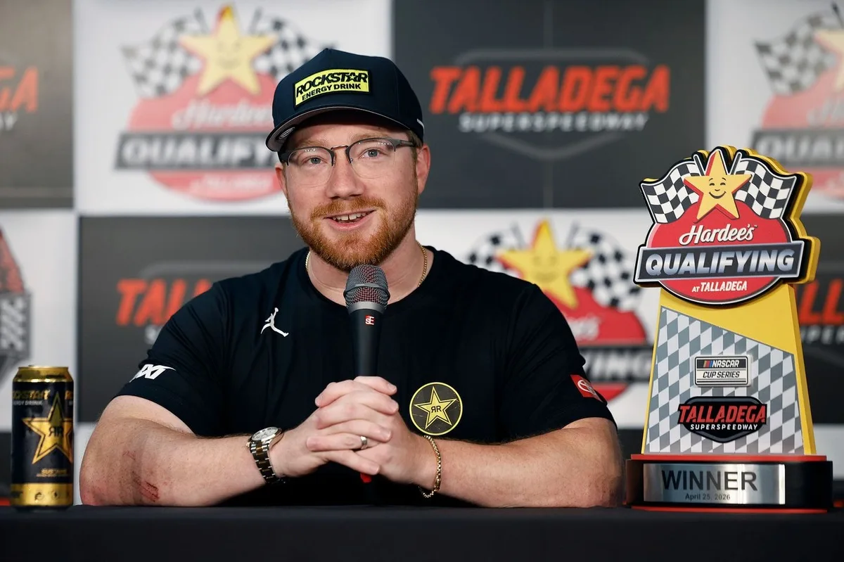 Sudden Storms Wash Out Talladega Qualifying; Tyler Reddick Secures Pole Position