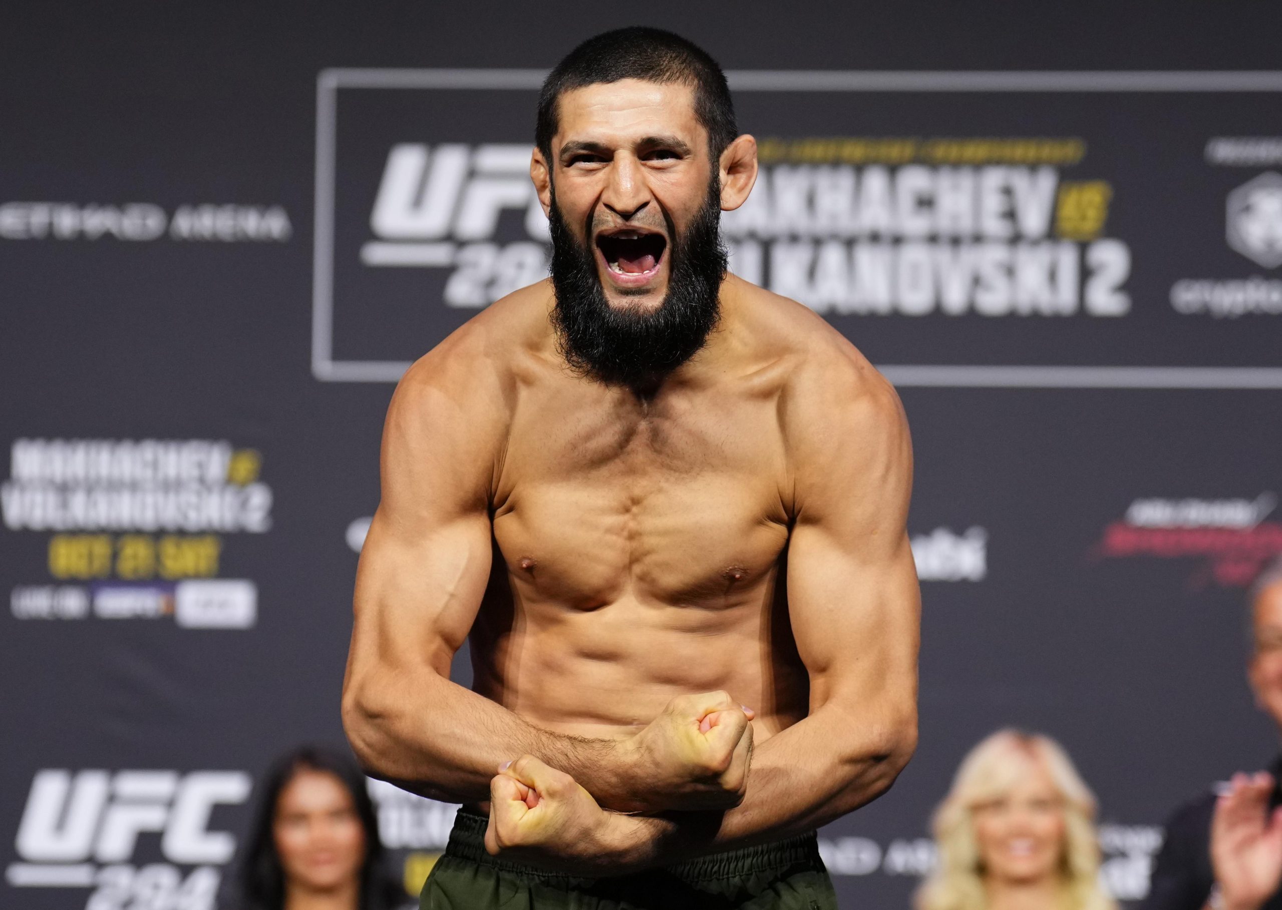 UFC 328 weigh-in video: Chimaev vs. Strickland