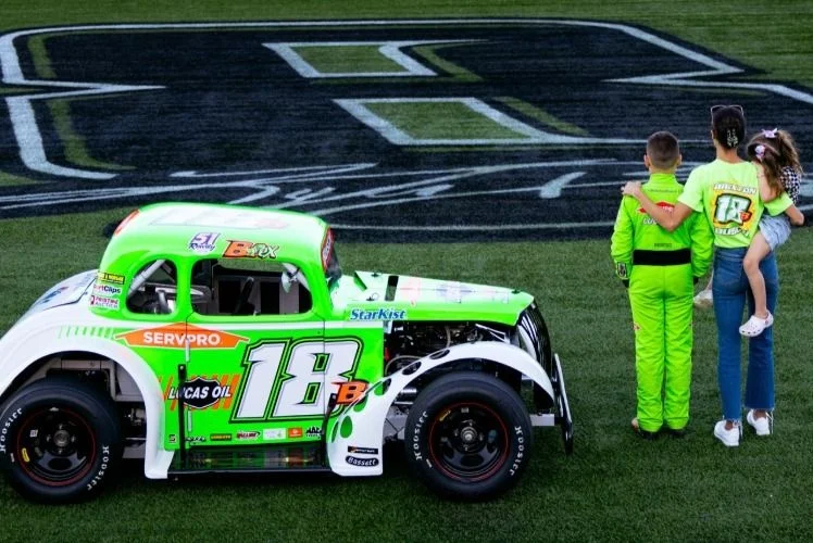 A Poignant Tribute: Kyle Busch Honored by Family with Ceremonial Lap at Charlotte Motor Speedway