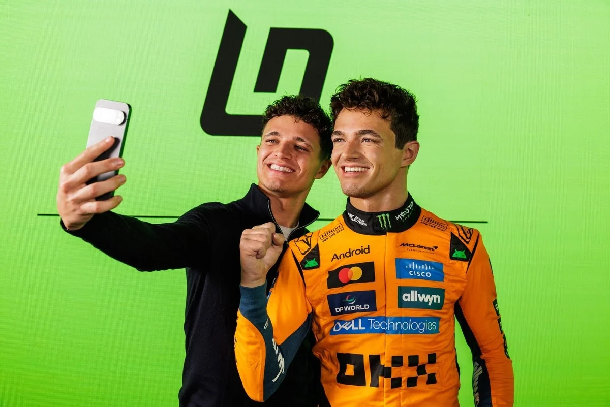 Formula 1 Champion Lando Norris Unveils Lifelike Wax Figure at Madame Tussauds London Ahead of British Grand Prix.