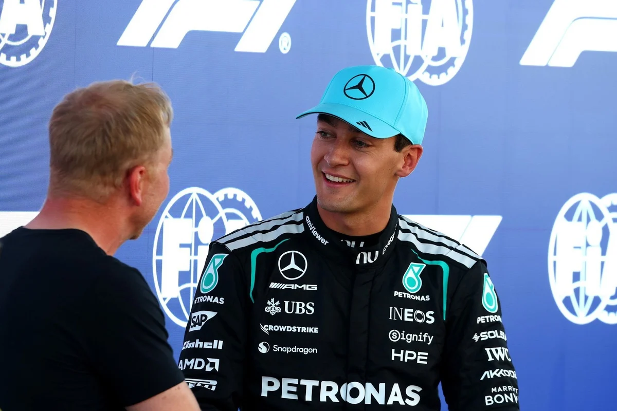 Mercedes’ Aggressive Strategy for George Russell at Barcelona Sparks Criticism from Juan Pablo Montoya