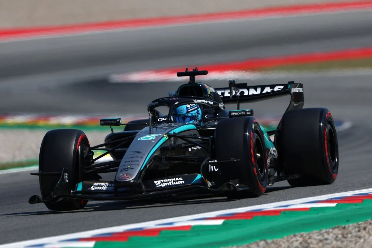 Russell Seizes Barcelona Pole, Ends Antonelli’s Dominance in Mercedes Qualifying Masterclass; Leclerc Crashes Out