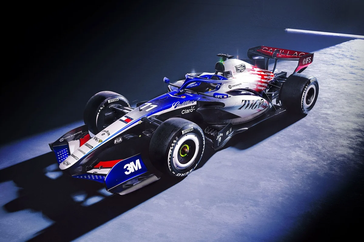 Cadillac Unveils Patriotic Livery at British Grand Prix to Commemorate 250 Years of U.S. Independence.
