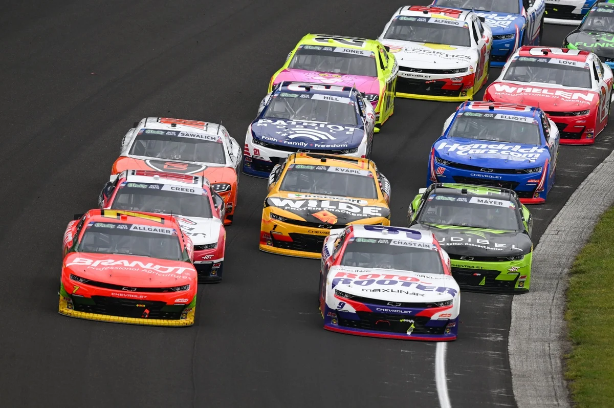 JR Motorsports Achieves Historic 1-2-3-4 Sweep in NASCAR O’Reilly Auto Parts Series Debut at Indianapolis
