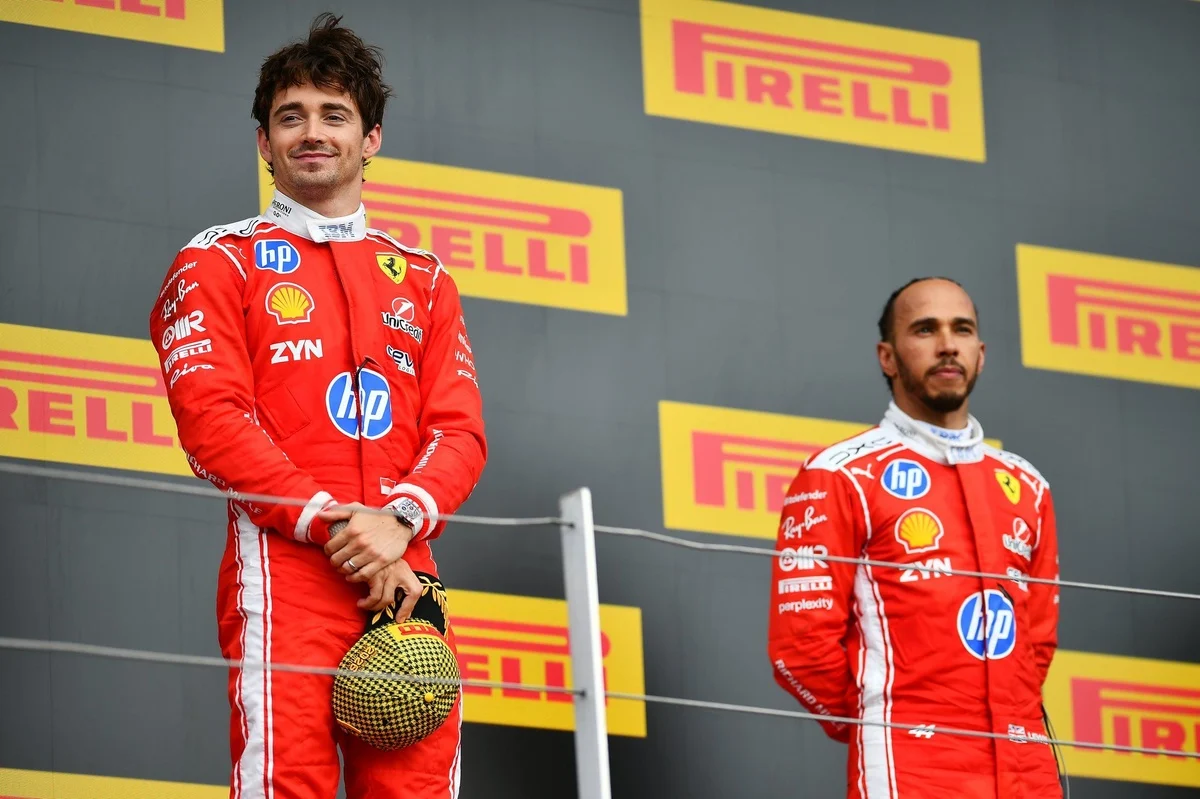 Leclerc’s Playful Prank on Hamilton Goes Viral Ahead of Hungarian Grand Prix, Showcasing Team Camaraderie and Engaging a Global Audience.