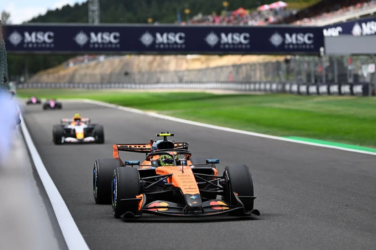 McLaren Performance at Spa Underscores Norris’s Pace, Missed Podium Opportunity