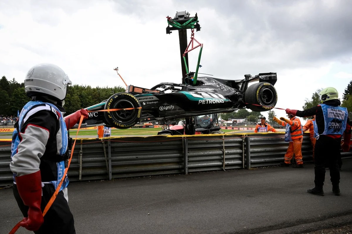 Mercedes’ Spa Retirement Offers Invaluable Insights into W15 Floor Aerodynamics.