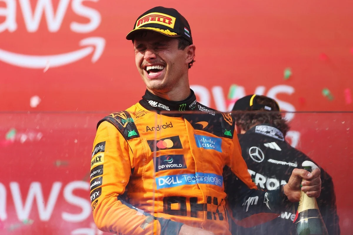 Norris’s Hungarian GP Victory Inevitable, Says Pundit, Highlighting Unrivalled Pace Over Piastri