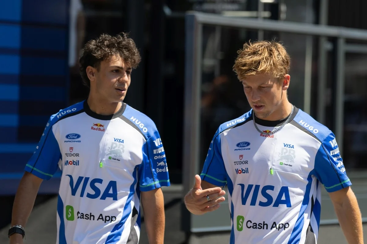 Racing Bulls Drivers Liam Lawson and Arvid Lindblad Opt for Commercial Travel Post-Belgian Grand Prix, Sparking Online Discussion