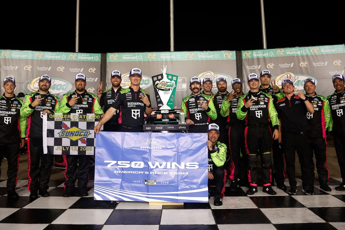 Ryan Blaney Dominates Atlanta, Secures Ford’s Milestone 750th NASCAR Cup Victory