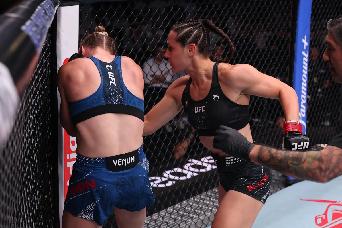 UFC Belgrade video: Nina Milosevic demolishes Hailey Cowan with brutal body shots